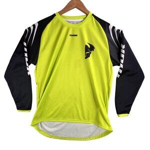 Thor Sector Jersey Shirt Youth XL Black Yellow Motocross BMX Riding Dirt Bike